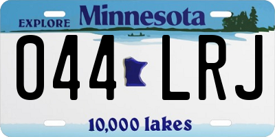 MN license plate 044LRJ