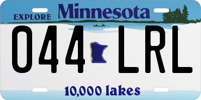MN license plate 044LRL