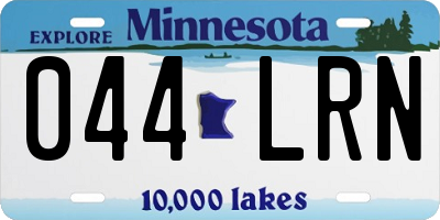 MN license plate 044LRN