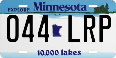 MN license plate 044LRP