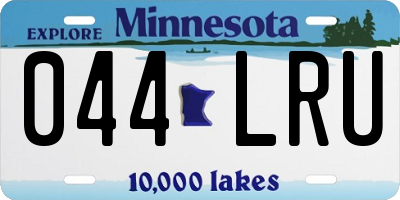 MN license plate 044LRU