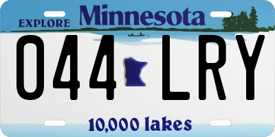MN license plate 044LRY