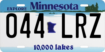 MN license plate 044LRZ