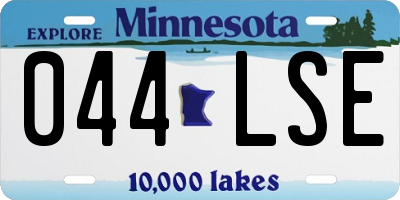 MN license plate 044LSE
