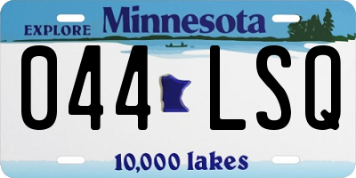 MN license plate 044LSQ
