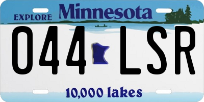 MN license plate 044LSR