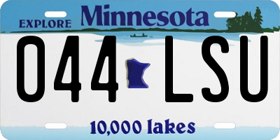 MN license plate 044LSU