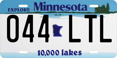 MN license plate 044LTL