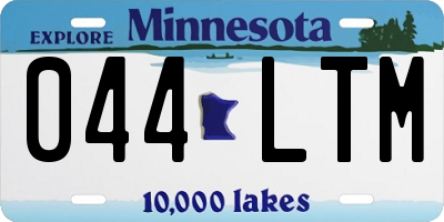 MN license plate 044LTM