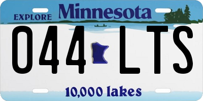 MN license plate 044LTS