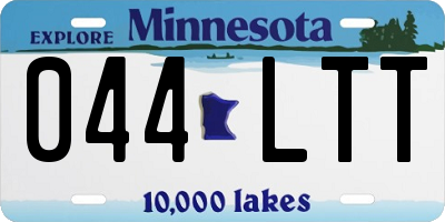 MN license plate 044LTT