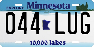 MN license plate 044LUG