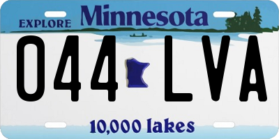 MN license plate 044LVA