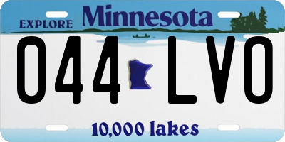 MN license plate 044LVO