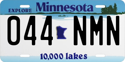 MN license plate 044NMN