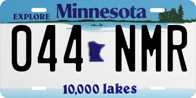 MN license plate 044NMR
