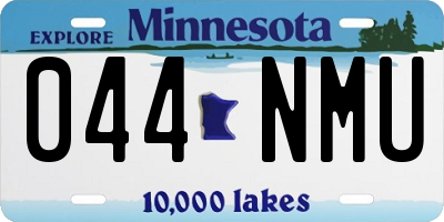 MN license plate 044NMU