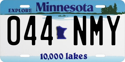 MN license plate 044NMY
