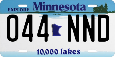 MN license plate 044NND