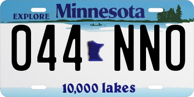 MN license plate 044NNO