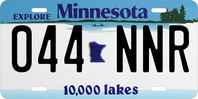 MN license plate 044NNR