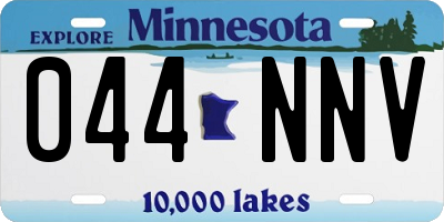 MN license plate 044NNV