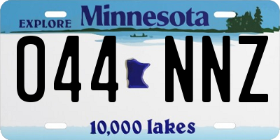 MN license plate 044NNZ