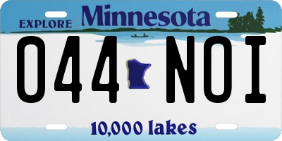 MN license plate 044NOI