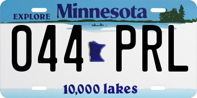 MN license plate 044PRL