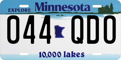 MN license plate 044QDO