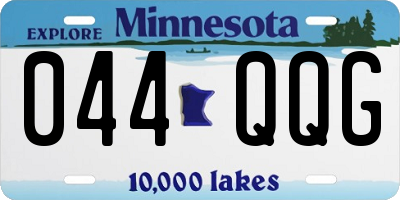 MN license plate 044QQG