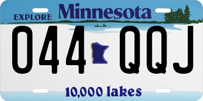 MN license plate 044QQJ