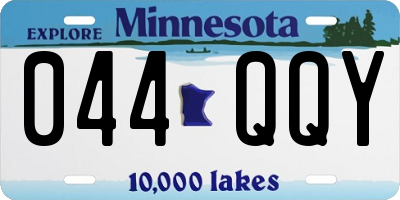 MN license plate 044QQY