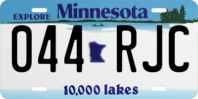 MN license plate 044RJC