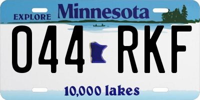 MN license plate 044RKF