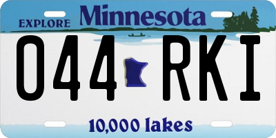 MN license plate 044RKI