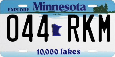 MN license plate 044RKM