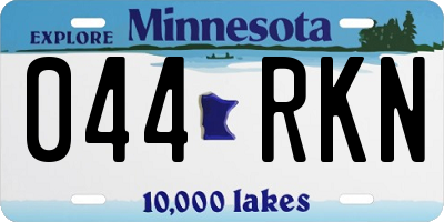 MN license plate 044RKN