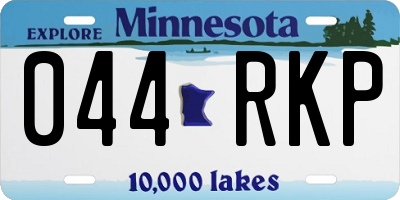 MN license plate 044RKP