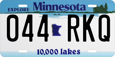 MN license plate 044RKQ