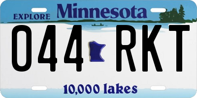 MN license plate 044RKT