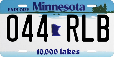 MN license plate 044RLB