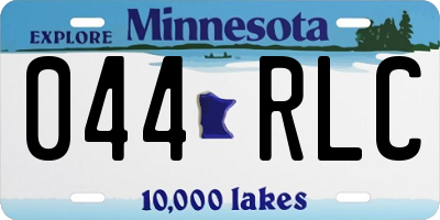 MN license plate 044RLC