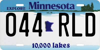 MN license plate 044RLD