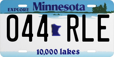 MN license plate 044RLE