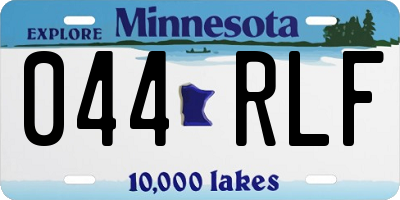 MN license plate 044RLF