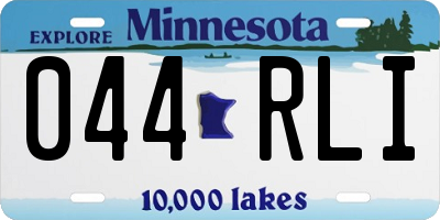 MN license plate 044RLI