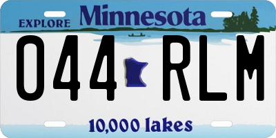 MN license plate 044RLM