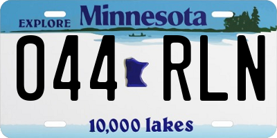 MN license plate 044RLN