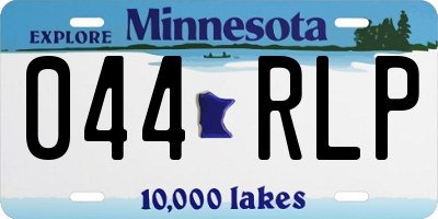 MN license plate 044RLP